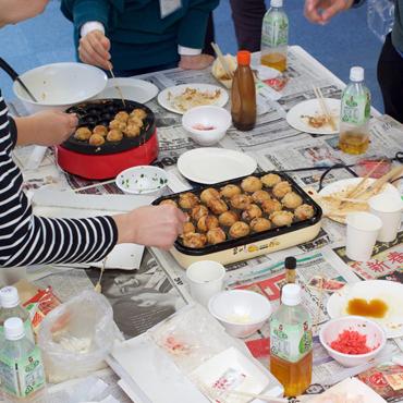 たこ焼きパーティの様子