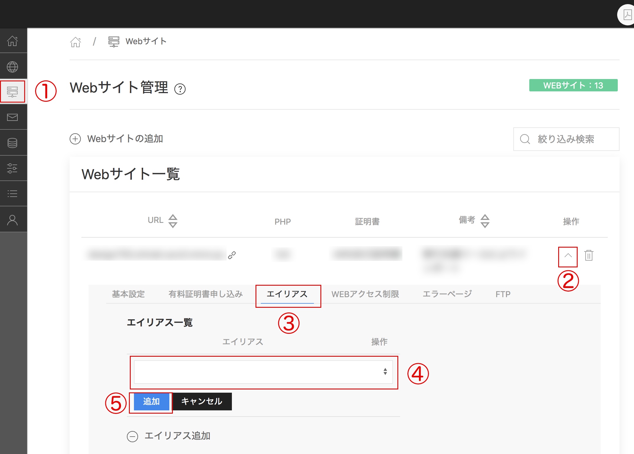 Webサイト管理